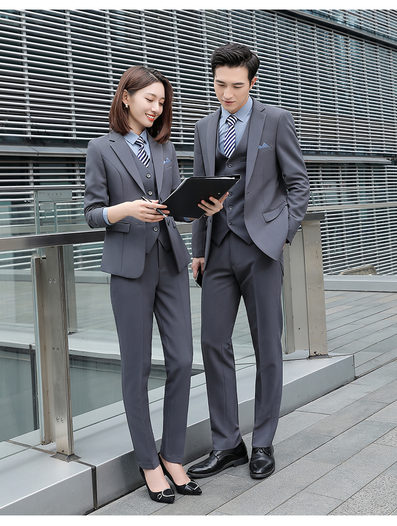 團(tuán)體西服定制模特展示圖片2